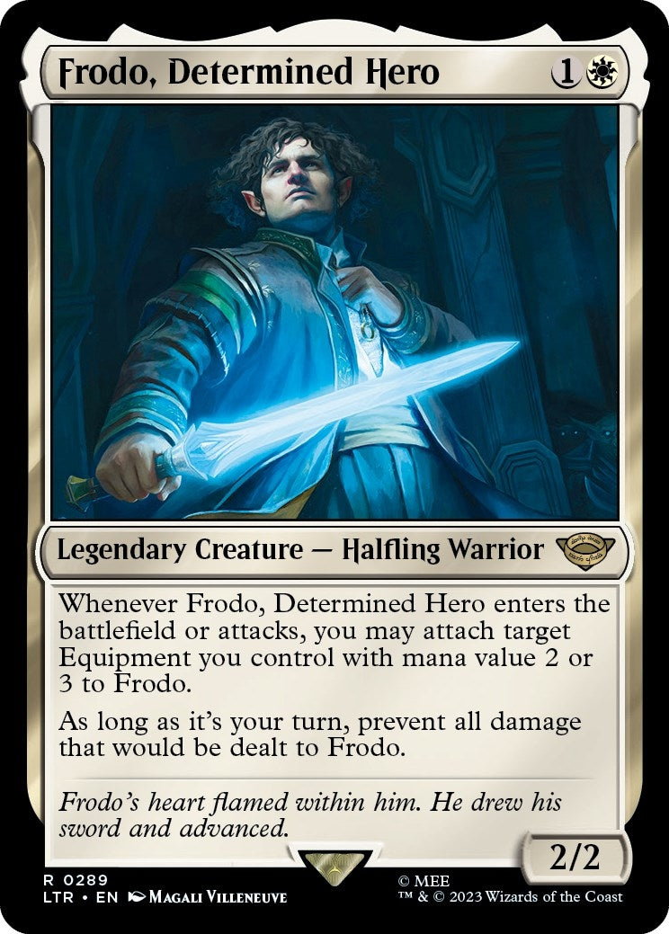Frodo, Determined Hero (289) (Universes Beyond: The Lord of the Rings: Tales of Middle-earth)
