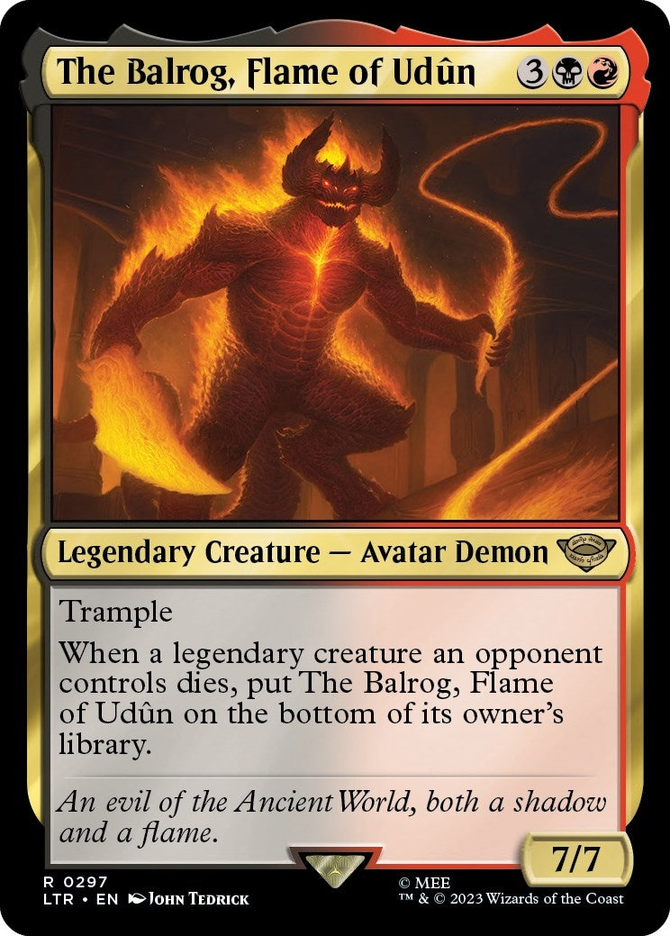 The Balrog, Flame of Udun (297) (Universes Beyond: The Lord of the Rings: Tales of Middle-earth)
