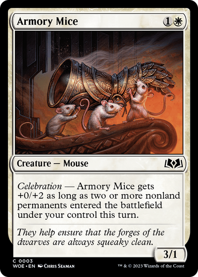 Armory Mice (3) (Wilds of Eldraine)