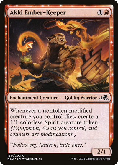 Akki Ember-Keeper (130) (Kamigawa: Neon Dynasty)