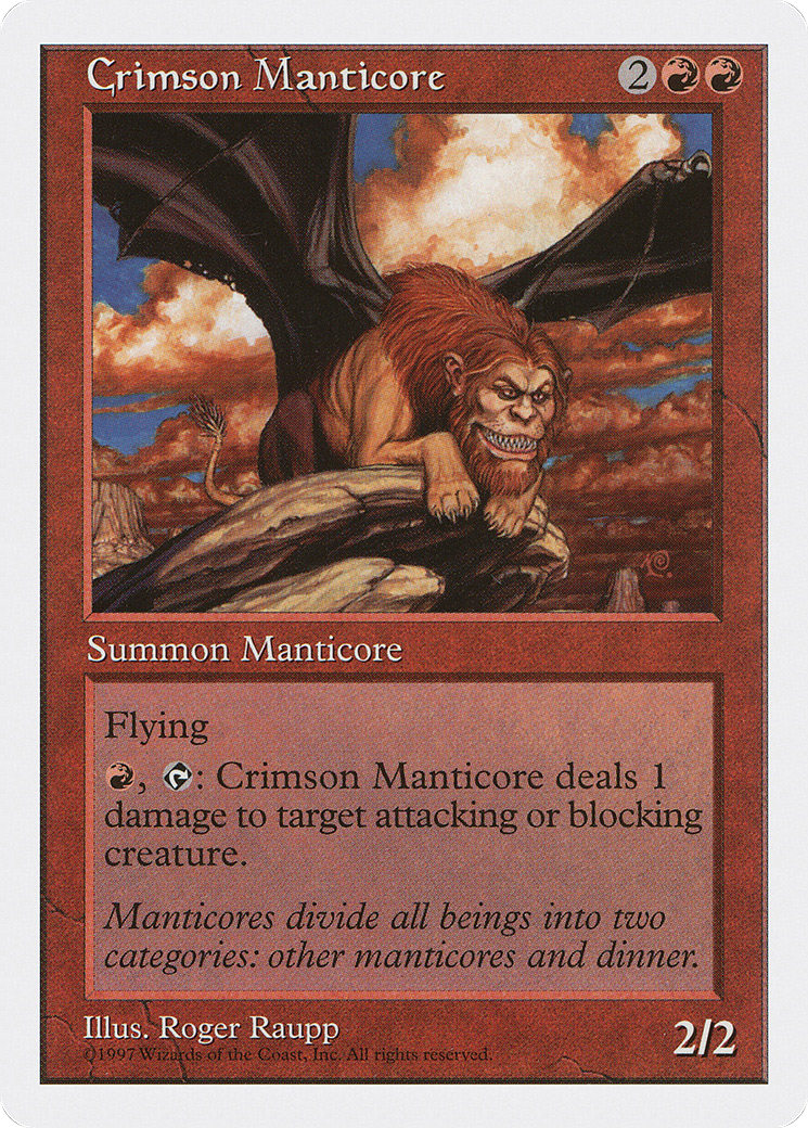Crimson Manticore (5ED-) - Fifth Edition