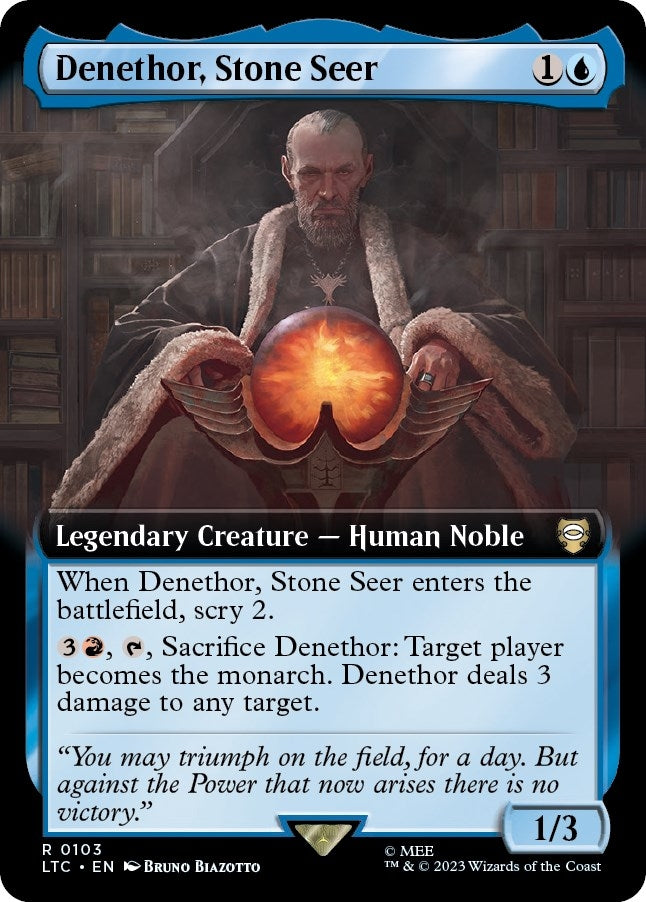 Denethor, Stone Seer (Extended Art) (103) (Commander: The Lord of the Rings: Tales of Middle-earth)