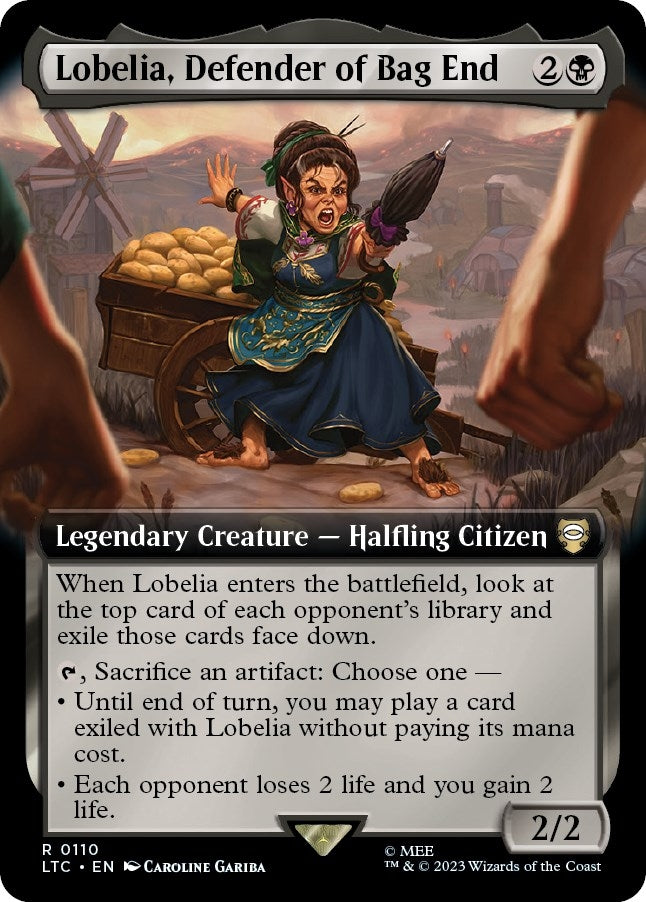 Lobelia, Defender of Bag End (Extended Art) (110) (Commander: The Lord of the Rings: Tales of Middle-earth)