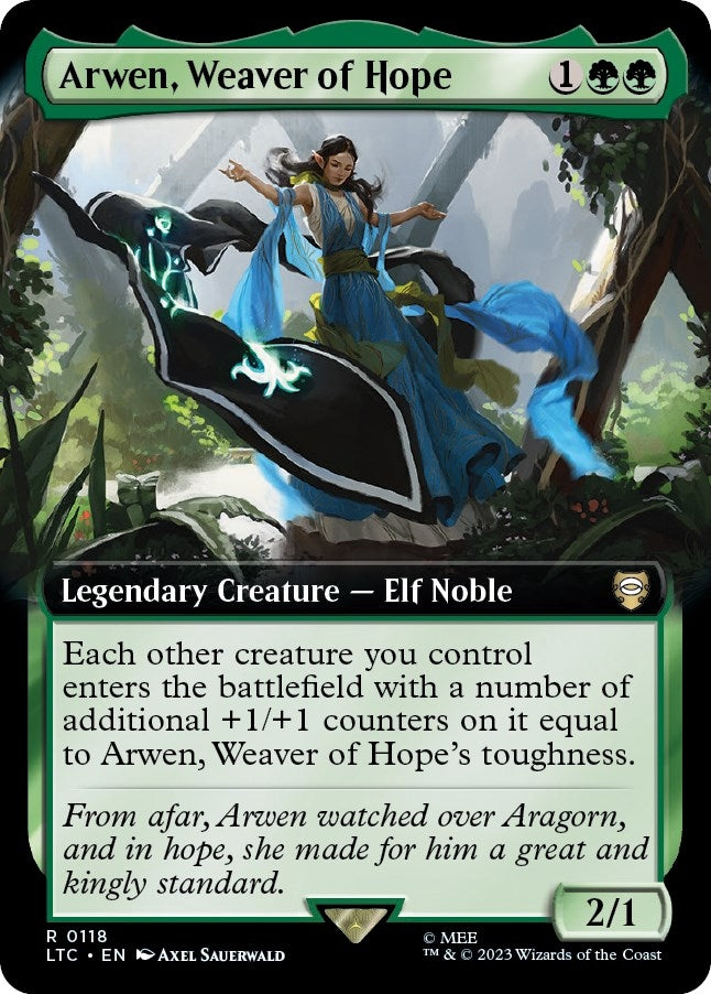 Arwen, Weaver of Hope (Extended Art) (118) (Commander: The Lord of the Rings: Tales of Middle-earth)