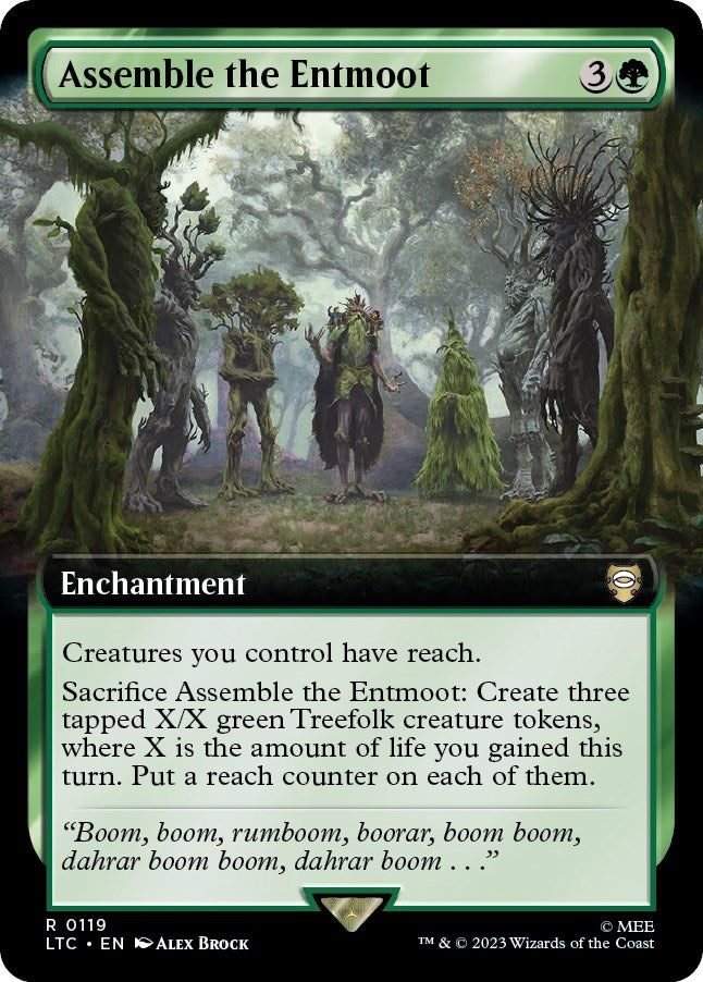 Assemble the Entmoot (Extended Art) (119) (Commander: The Lord of the Rings: Tales of Middle-earth)