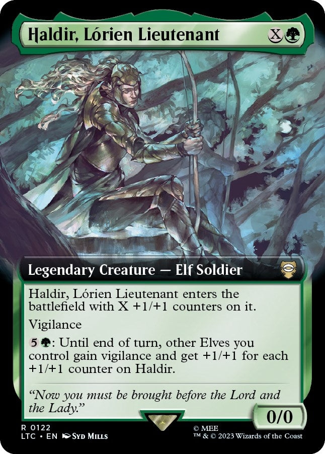 Haldir, Lorien Lieutenant (Extended Art) (122) (Commander: The Lord of the Rings: Tales of Middle-earth)