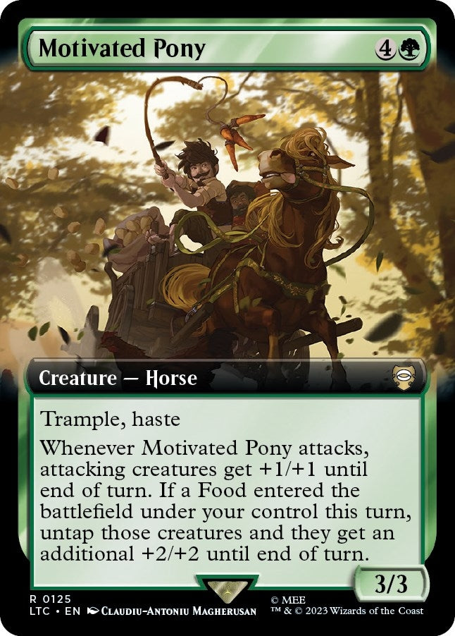 Motivated Pony (Extended Art) (125) (Commander: The Lord of the Rings: Tales of Middle-earth)