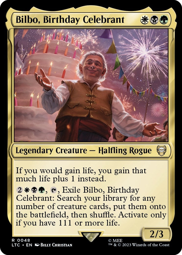 Bilbo, Birthday Celebrant (48) (Commander: The Lord of the Rings: Tales of Middle-earth)