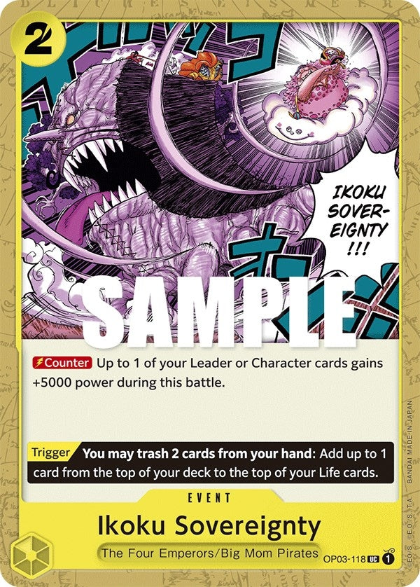 Image for Ikoku Sovereignty (OP03-118) (Pillars of Strength) - One Piece Card Game