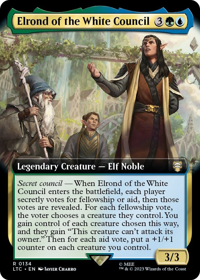 Elrond of the White Council (Extended Art) (134) (Commander: The Lord of the Rings: Tales of Middle-earth)