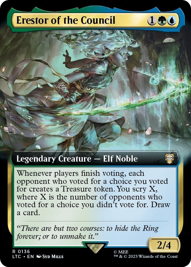 Erestor of the Council (Extended Art) (136) (Commander: The Lord of the Rings: Tales of Middle-earth)