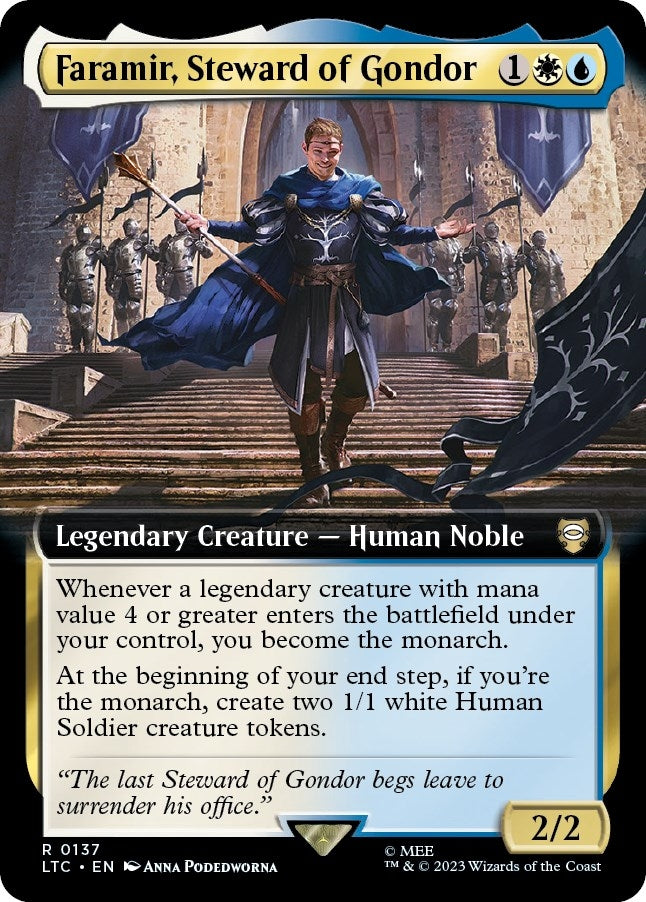 Faramir, Steward of Gondor (Extended Art) (137) (Commander: The Lord of the Rings: Tales of Middle-earth)