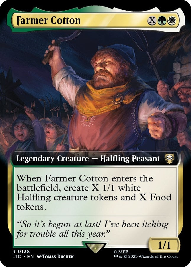 Farmer Cotton (Extended Art) (138) (Commander: The Lord of the Rings: Tales of Middle-earth)