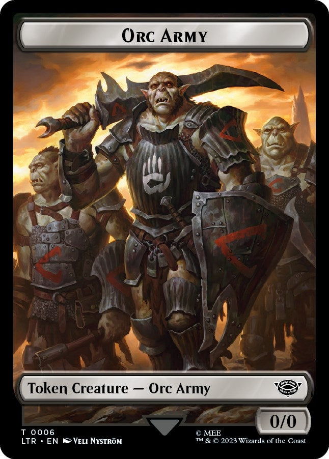 Orc Army Token (0006) (6) (Universes Beyond: The Lord of the Rings: Tales of Middle-earth)