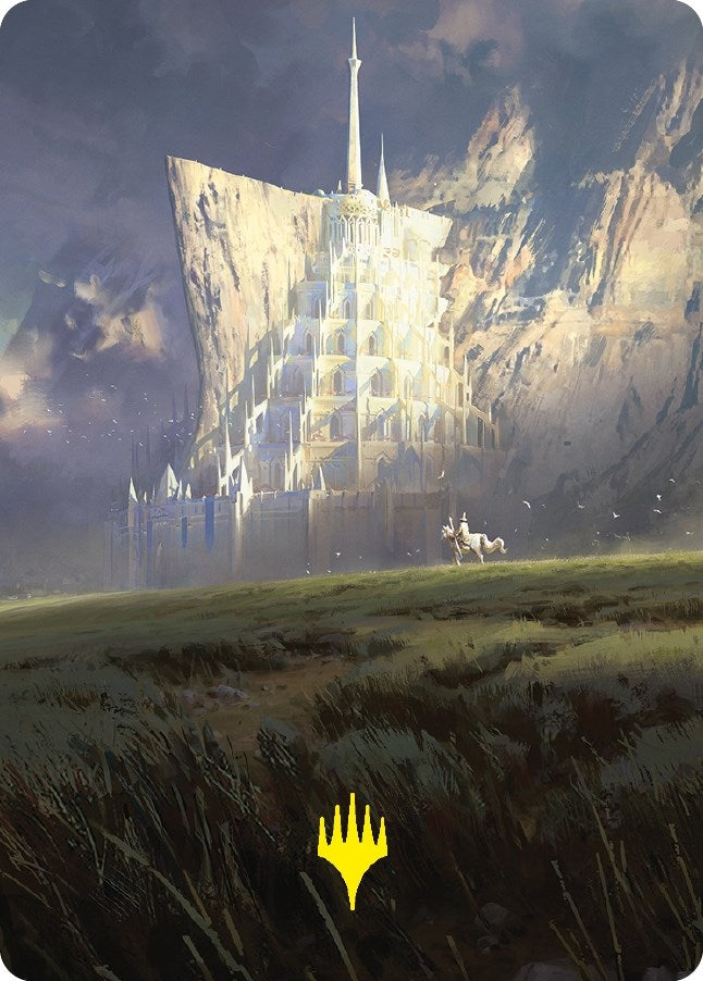 Minas Tirith Art Card (Gold-Stamped Signature) (55) (Art Series: Universes Beyond: The Lord of the Rings: Tales of Middle-earth)