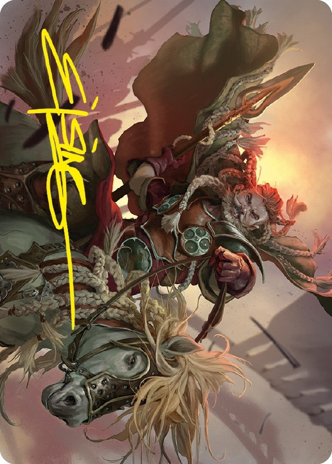Eomer of the Riddermark Art Card (Gold-Stamped Signature) (9) (Art Series: Universes Beyond: The Lord of the Rings: Tales of Middle-earth)