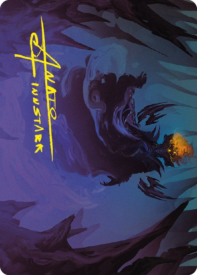 Sauron, the Necromancer Art Card (Gold-Stamped Signature) (42) (Art Series: Universes Beyond: The Lord of the Rings: Tales of Middle-earth)