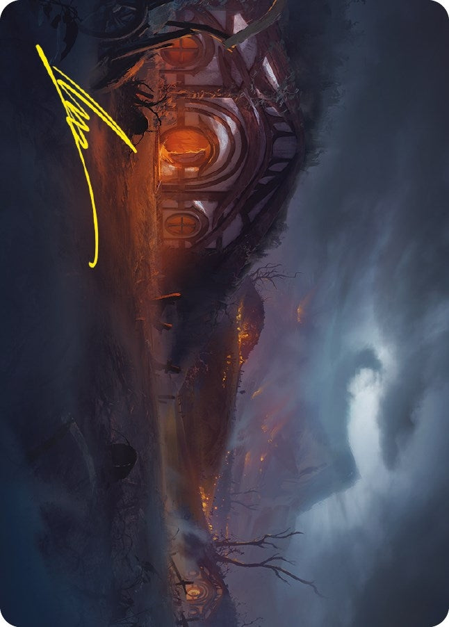Field of Ruin Art Card (Gold-Stamped Signature) (77) (Art Series: Universes Beyond: The Lord of the Rings: Tales of Middle-earth)
