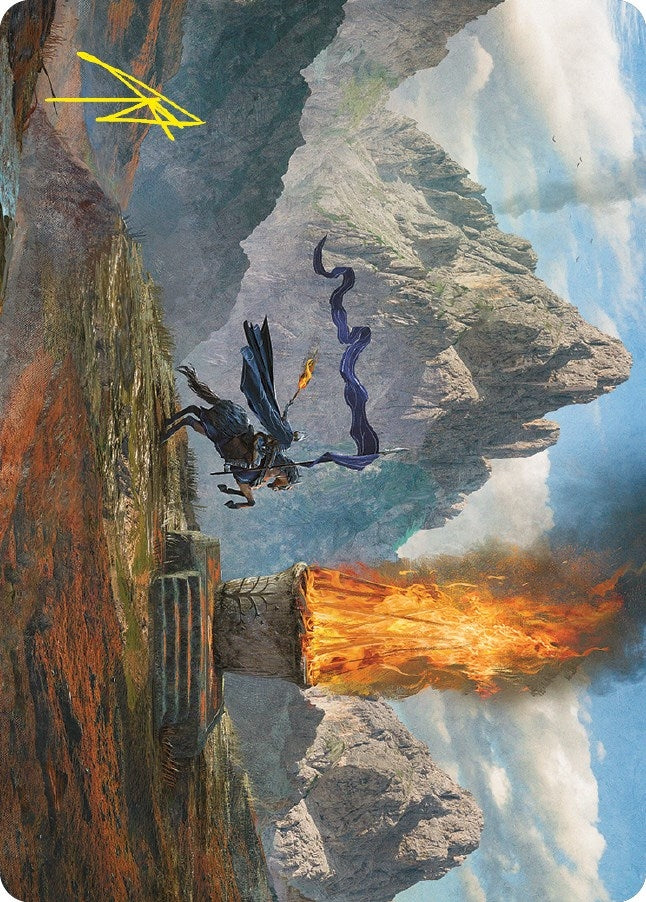 Call for Aid Art Card (Gold-Stamped Signature) (60) (Art Series: Universes Beyond: The Lord of the Rings: Tales of Middle-earth)