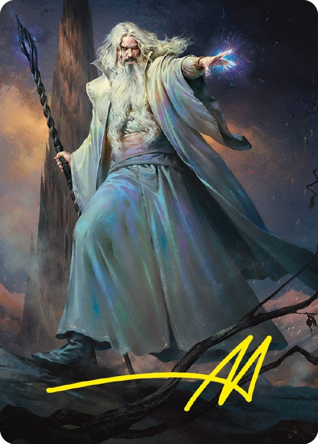 Saruman of Many Colors Art Card (Gold-Stamped Signature) (20) (Art Series: Universes Beyond: The Lord of the Rings: Tales of Middle-earth)
