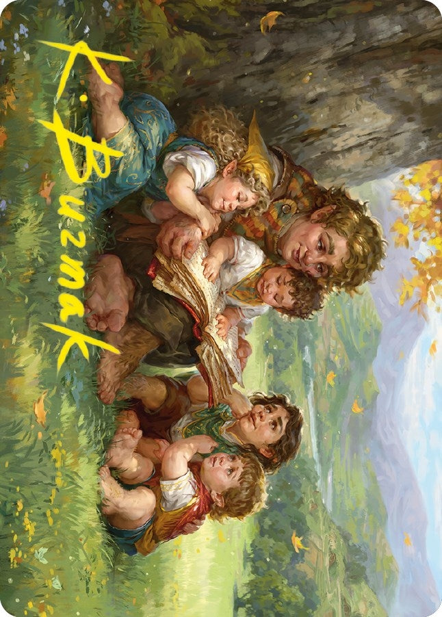 Samwise Gamgee Art Card (19/81) (Gold-Stamped Signature) (19) (Art Series: Universes Beyond: The Lord of the Rings: Tales of Middle-earth)