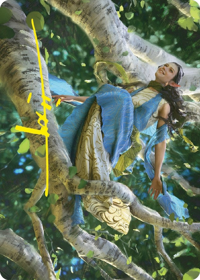 Arwen Undomiel Art Card (Gold-Stamped Signature) (13) (Art Series: Universes Beyond: The Lord of the Rings: Tales of Middle-earth)