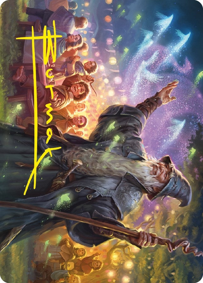 Gandalf, Friend of the Shire Art Card (Gold-Stamped Signature) (5) (Art Series: Universes Beyond: The Lord of the Rings: Tales of Middle-earth)