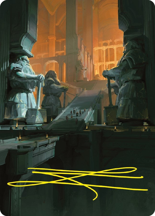 Mines of Moria Art Card (Gold-Stamped Signature) (56) (Art Series: Universes Beyond: The Lord of the Rings: Tales of Middle-earth)