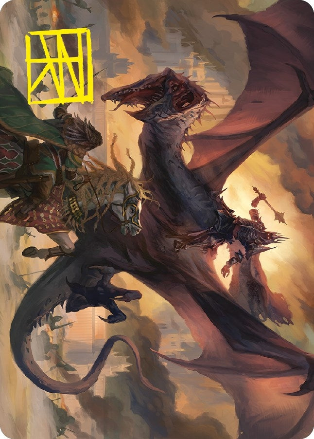 Witch-king, Bringer of Ruin Art Card (Gold-Stamped Signature) (34) (Art Series: Universes Beyond: The Lord of the Rings: Tales of Middle-earth)