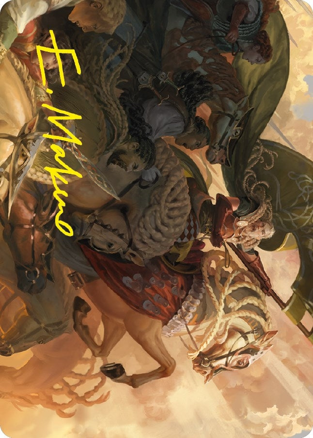 Marshal's Anthem Art Card (Gold-Stamped Signature) (68) (Art Series: Universes Beyond: The Lord of the Rings: Tales of Middle-earth)
