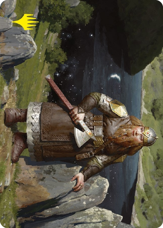Mirrormere Guardian Art Card (Gold-Stamped Signature) (12) (Art Series: Universes Beyond: The Lord of the Rings: Tales of Middle-earth)