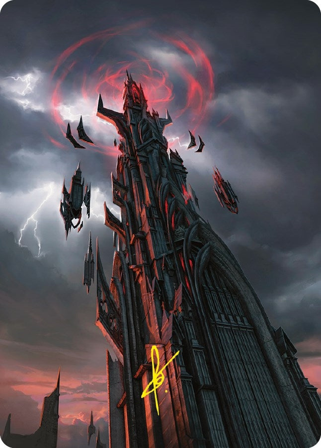 Barad-dur Art Card (Gold-Stamped Signature) (54) (Art Series: Universes Beyond: The Lord of the Rings: Tales of Middle-earth)