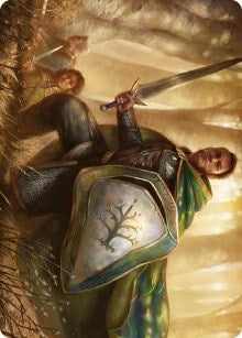 Boromir, Warden of the Tower Art Card (1) (Art Series: Universes Beyond: The Lord of the Rings: Tales of Middle-earth)