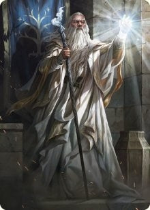 Gandalf the White Art Card (3) (Art Series: Universes Beyond: The Lord of the Rings: Tales of Middle-earth)