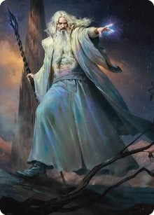 Saruman of Many Colors Art Card (20) (Art Series: Universes Beyond: The Lord of the Rings: Tales of Middle-earth)