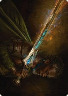 Anduril, Flame of the West Art Card (28) (Art Series: Universes Beyond: The Lord of the Rings: Tales of Middle-earth)
