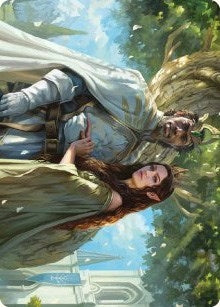 Aragorn and Arwen, Wed Art Card (33) (Art Series: Universes Beyond: The Lord of the Rings: Tales of Middle-earth)