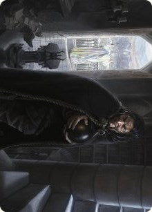 Grima, Saruman's Footman Art Card (63) (Art Series: Universes Beyond: The Lord of the Rings: Tales of Middle-earth)