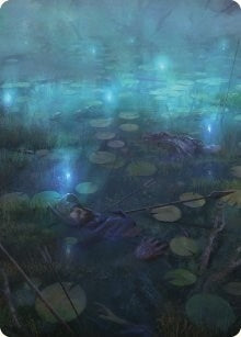 The Dead Marshes Art Card (79) (Art Series: Universes Beyond: The Lord of the Rings: Tales of Middle-earth)