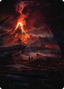 Valley of Gorgoroth Art Card (80) (Art Series: Universes Beyond: The Lord of the Rings: Tales of Middle-earth)