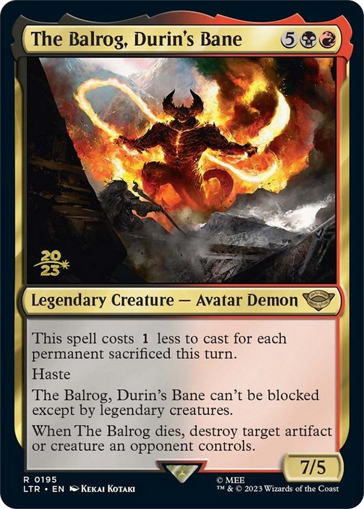 The Balrog, Durin's Bane (195) (Prerelease Cards)