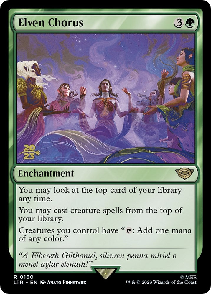 Elven Chorus (160) (Prerelease Cards)