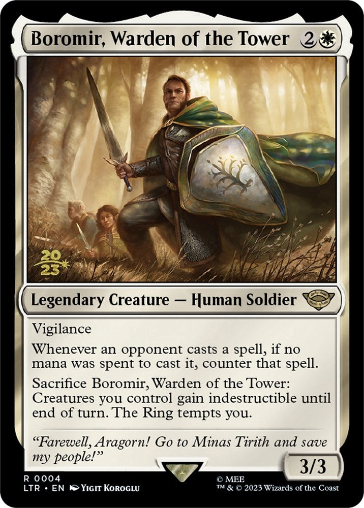 Boromir, Warden of the Tower (4) (Prerelease Cards)