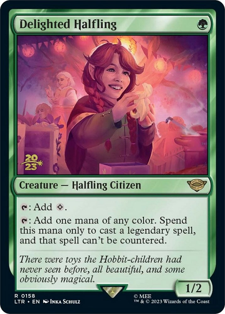 Delighted Halfling (0158) (158) (Prerelease Cards)