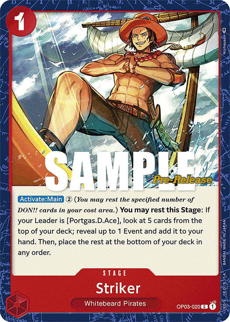 Image for Striker (OP03-020) (Pillars of Strength Pre-Release Cards) - One Piece Card Game