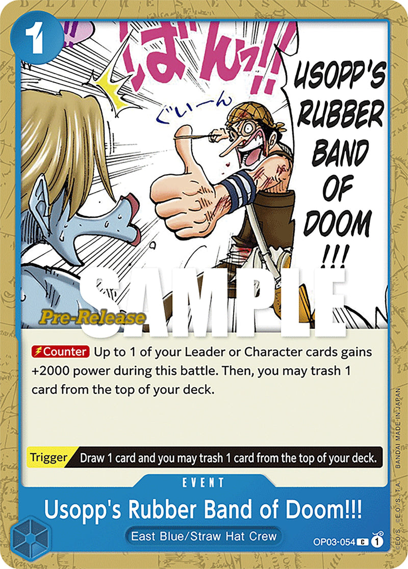 Image for Usopp's Rubber Band of Doom!!! (OP03-054) (Pillars of Strength Pre-Release Cards) - One Piece Card Game