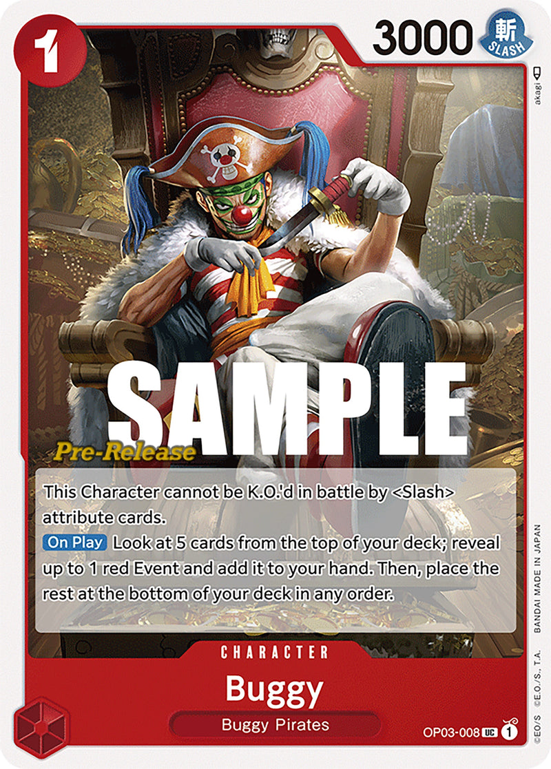 Image for Buggy (008) (OP03-008) (Pillars of Strength Pre-Release Cards) - One Piece Card Game