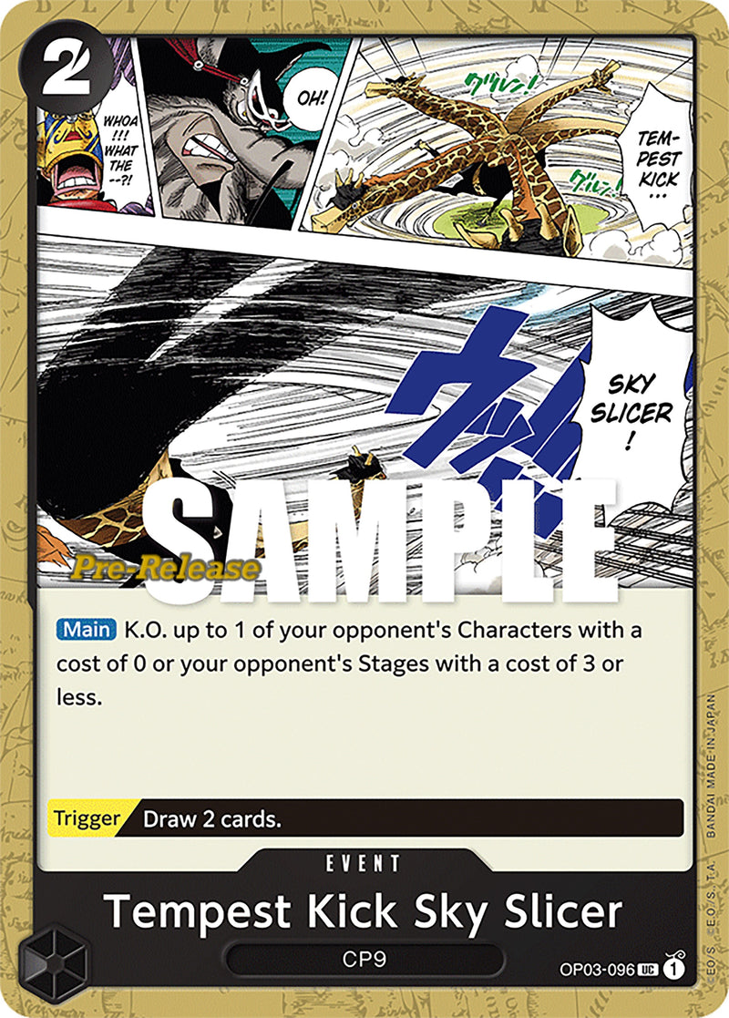 Image for Tempest Kick Sky Slicer (OP03-096) (Pillars of Strength Pre-Release Cards) - One Piece Card Game