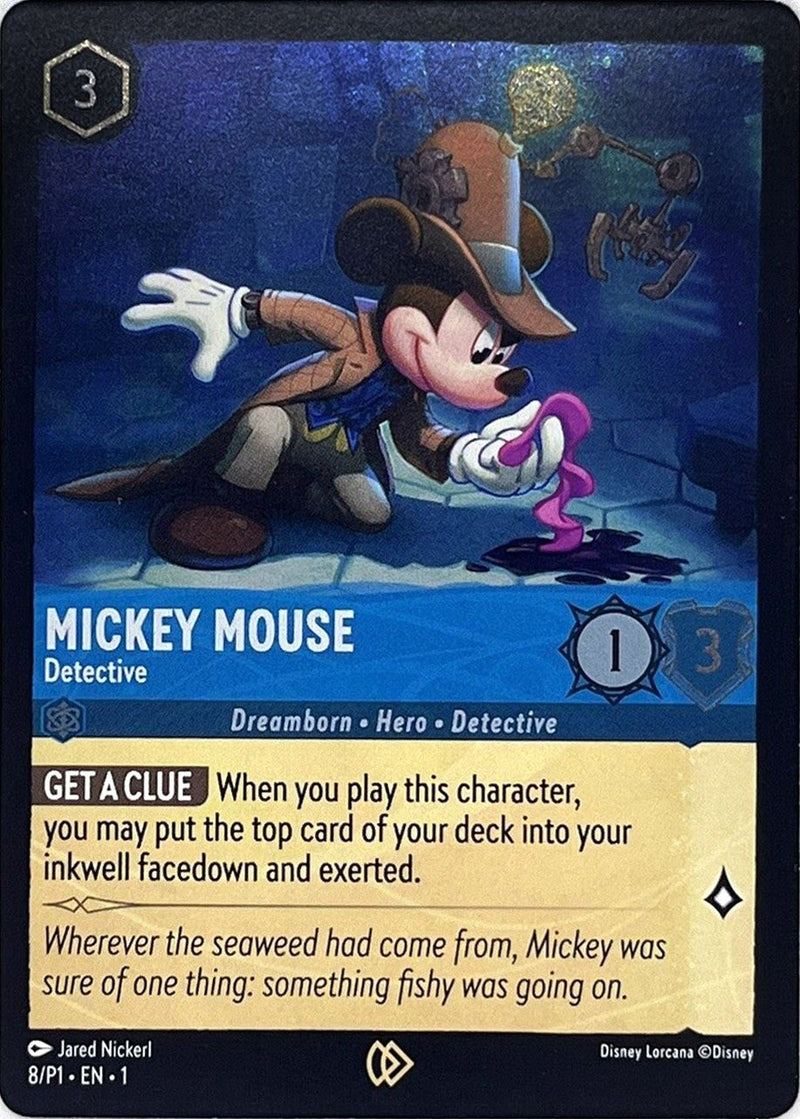 Mickey Mouse - Detective (8) (Disney Lorcana Promo Cards)