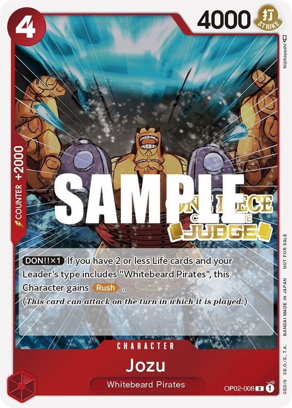 Image for Jozu (Judge) (OP02-008) (One Piece Promotion Cards) - One Piece Card Game